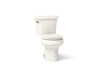 KOHLER K-3947-UT Wellworth Two-piece round-front toilet, 1.28 gpf, biscuit