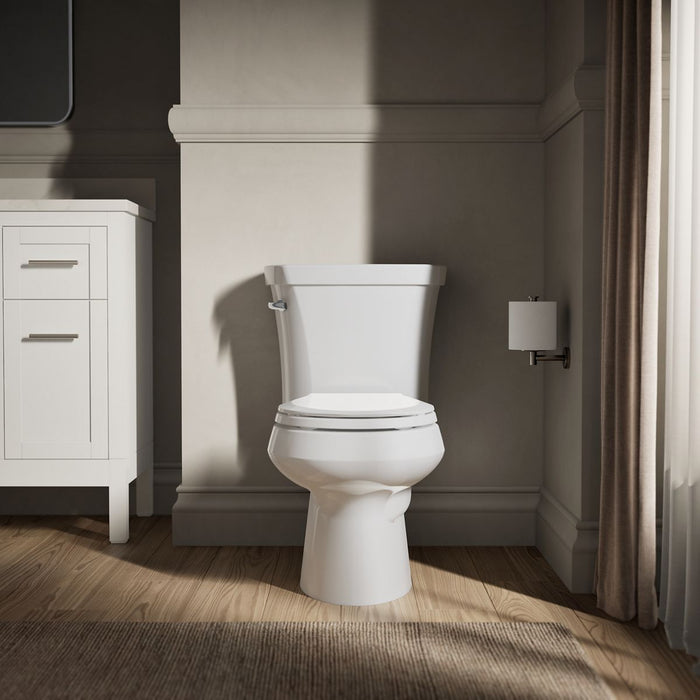 KOHLER K-3947-UT Wellworth Two-piece round-front toilet, 1.28 gpf, white - view 5