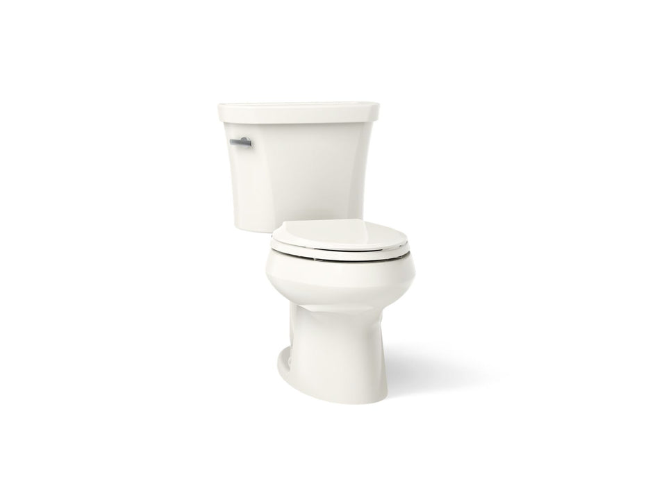 KOHLER K-3948 Wellworth Two-piece elongated toilet, 1.28 gpf, biscuit