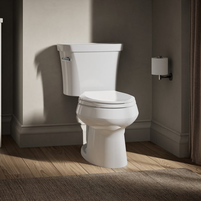 KOHLER K-3948 Wellworth Two-piece elongated toilet, 1.28 gpf, left - view 4