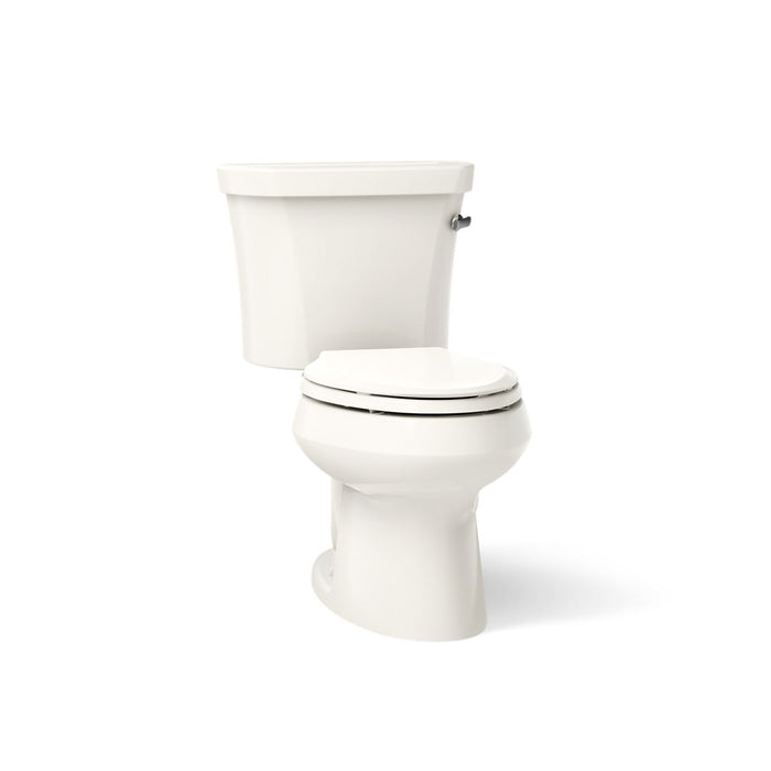 KOHLER K-3948-RA Wellworth Two-piece elongated toilet, 1.28 gpf - Biscuit