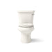 KOHLER K-3948-RA Wellworth Two-piece elongated toilet, 1.28 gpf - Biscuit