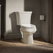 KOHLER K-3948-RA Wellworth Two-piece elongated toilet, 1.28 gpf - Biscuit