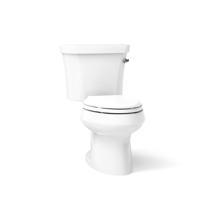 KOHLER K-3948-RA Wellworth Two-piece elongated toilet, 1.28 gpf - White