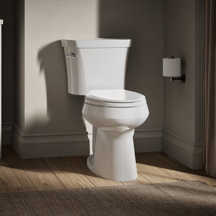 KOHLER K-3949 Highline Two-piece elongated toilet, 1.28 gpf, left - view 4