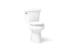 KOHLER K-3949-UT Highline Two-piece elongated toilet, 1.28 gpf, white