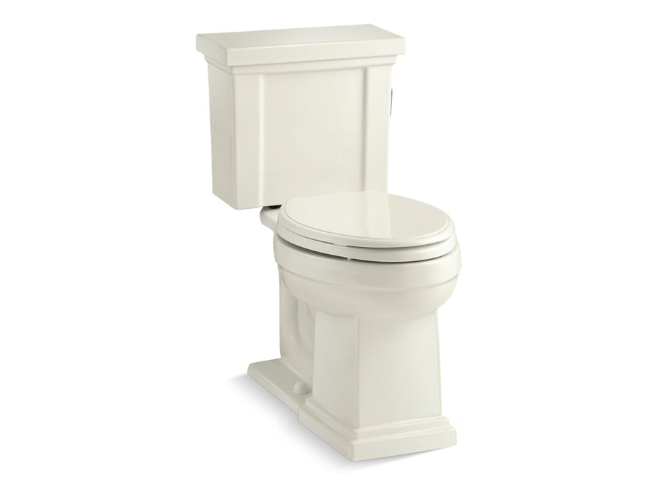 KOHLER K-3950-RA Tresham Two-piece elongated toilet, 1.28 gpf, biscuit