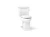 KOHLER K-3950-RA Tresham Two-piece elongated toilet, 1.28 gpf, white
