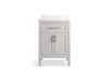 Kohler Hadron 24" bathroom vanity cabinet with sink and quartz top