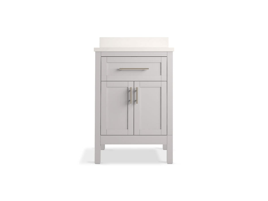 Kohler Hadron 24" bathroom vanity cabinet with sink and quartz top