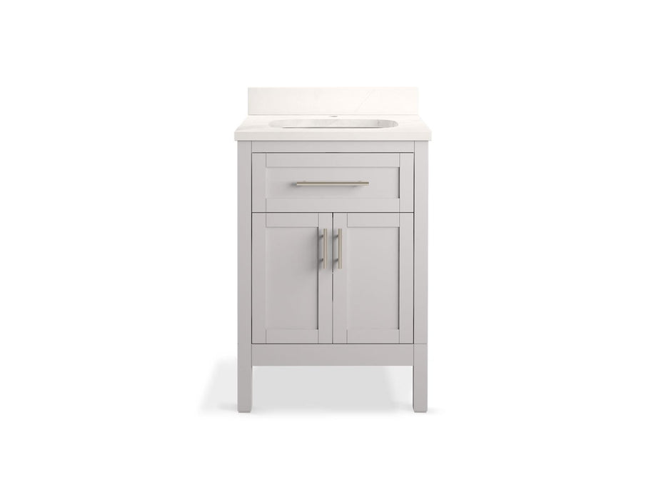 Kohler Hadron 24" bathroom vanity cabinet with sink and quartz top