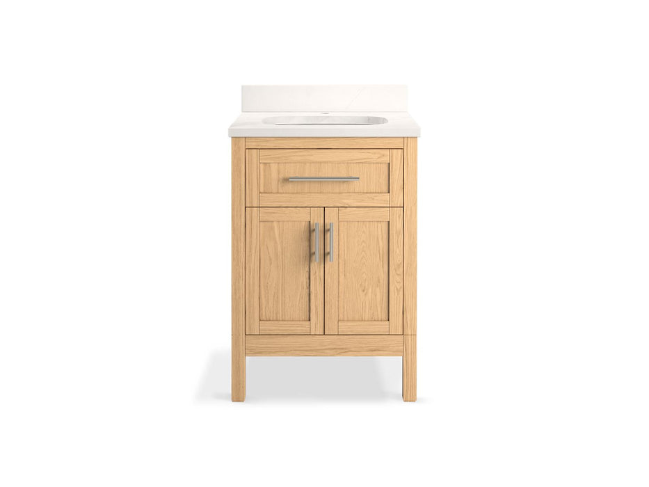 Kohler Hadron 24" bathroom vanity cabinet with sink and quartz top
