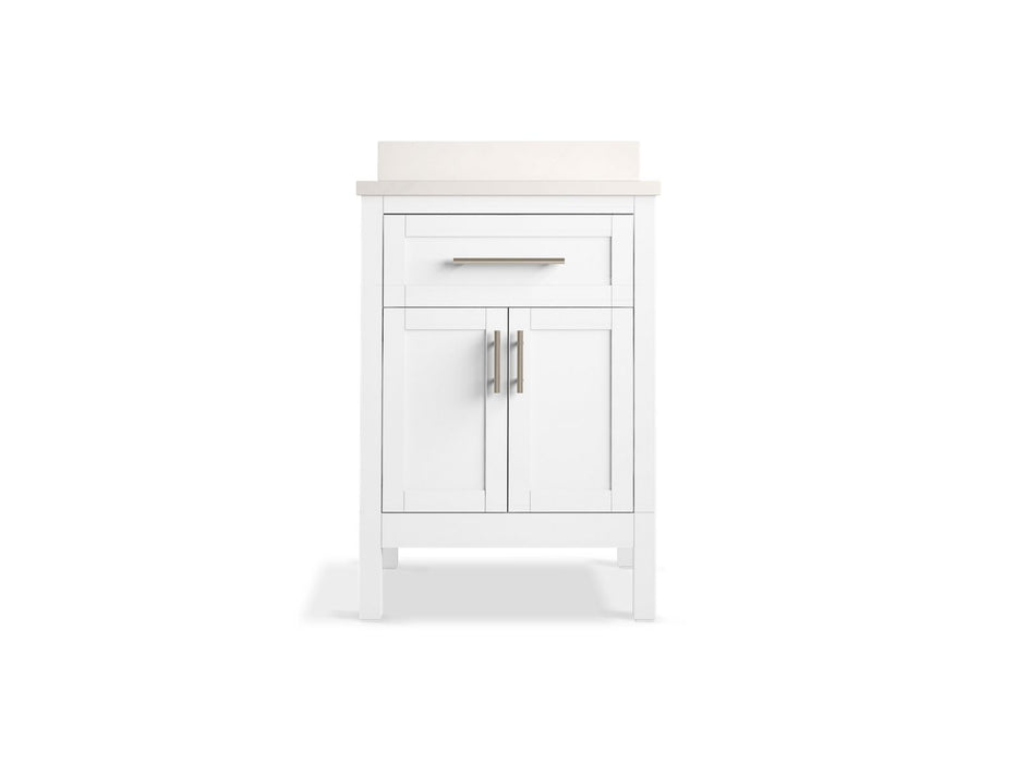 Kohler Hadron 24" bathroom vanity cabinet with sink and quartz top
