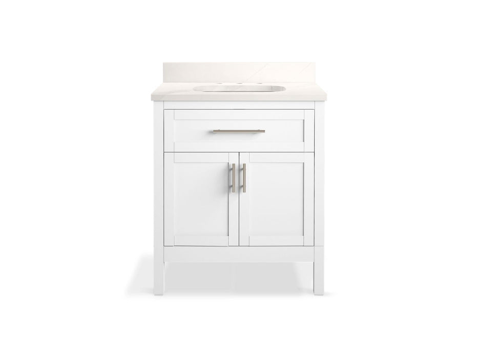KOHLER K-39604-ASB Hadron 30" bathroom vanity cabinet with sink and qu