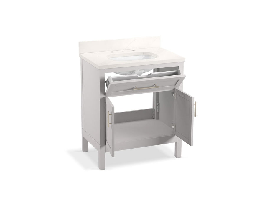 Kohler Hadron 30" bathroom vanity cabinet with sink and quartz top