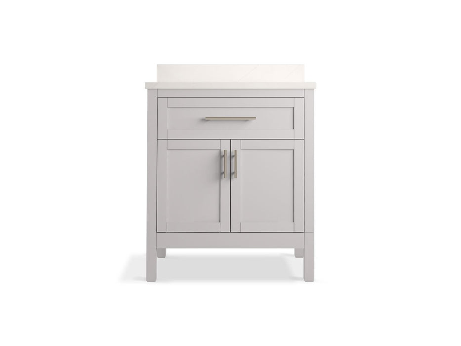 Kohler Hadron 30" bathroom vanity cabinet with sink and quartz top