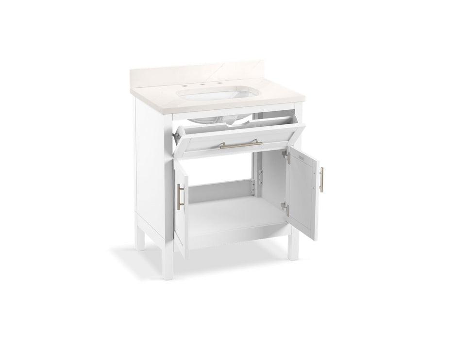 Kohler Hadron 30" bathroom vanity cabinet with sink and quartz top