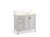 Kohler Hadron 36" bathroom vanity cabinet with sink and quartz top