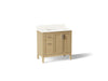Kohler Hadron 36" bathroom vanity cabinet with sink and quartz top