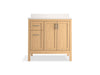 Kohler Hadron 36" bathroom vanity cabinet with sink and quartz top