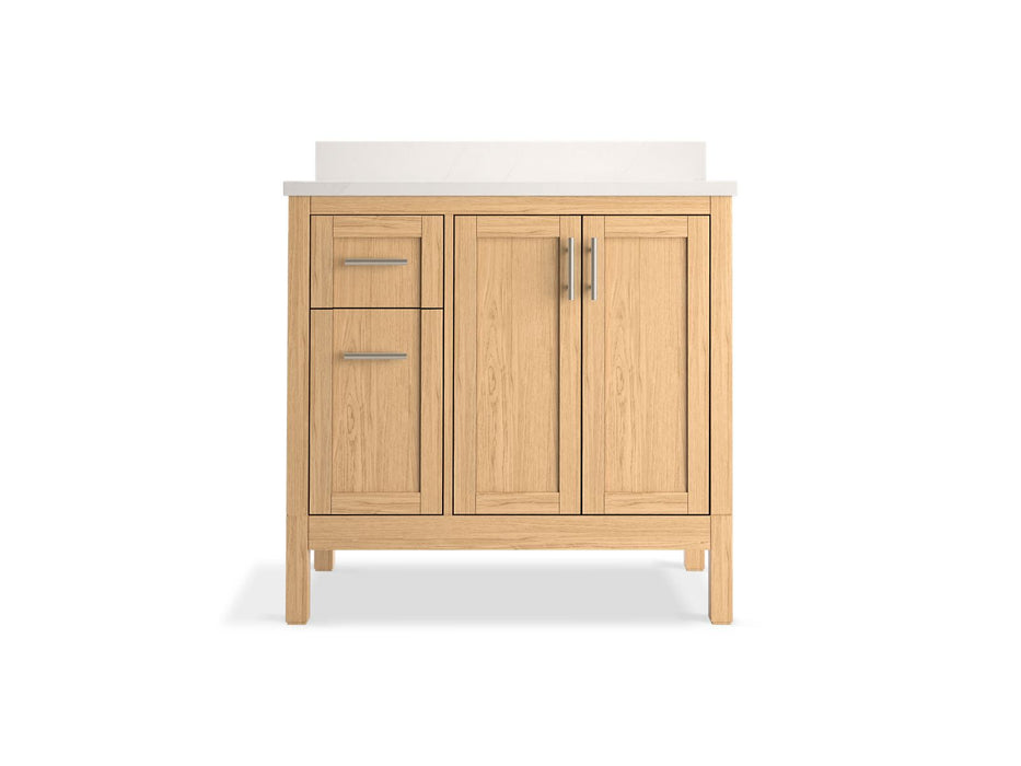 Kohler Hadron 36" bathroom vanity cabinet with sink and quartz top