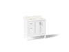 Kohler Hadron 36" bathroom vanity cabinet with sink and quartz top