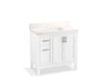 Kohler Hadron 36" bathroom vanity cabinet with sink and quartz top
