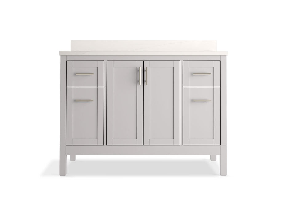 Kohler Hadron 48" bathroom vanity cabinet with sink and quartz top