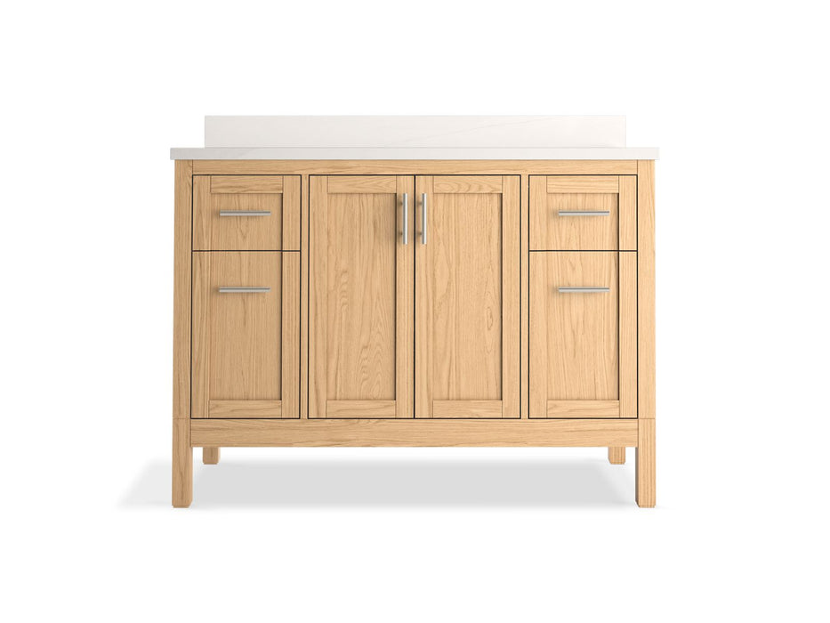 Kohler Hadron 48" bathroom vanity cabinet with sink and quartz top