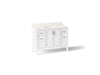 Kohler Hadron 48" bathroom vanity cabinet with sink and quartz top