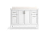 Kohler Hadron 48" bathroom vanity cabinet with sink and quartz top