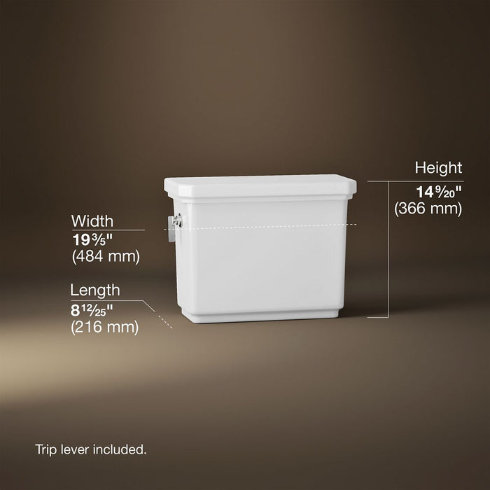 3/4 view of product with dimensions