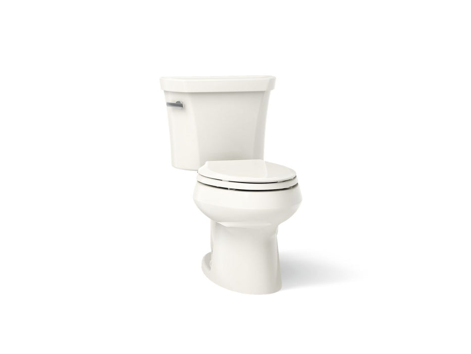 KOHLER K-3978 Wellworth Two-piece elongated toilet, 1.6 gpf, biscuit