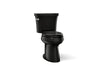 KOHLER K-3979 Highline Two-piece elongated toilet, 1.6 gpf, black black