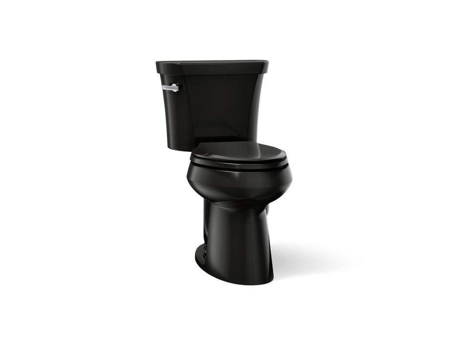 KOHLER K-3979 Highline Two-piece elongated toilet, 1.6 gpf, black black