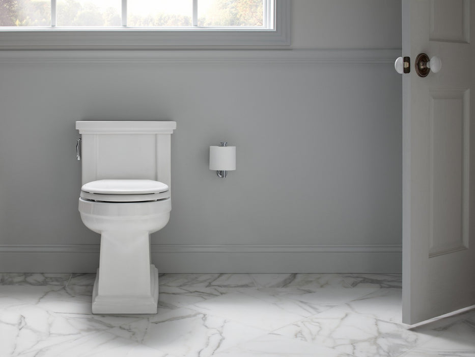 KOHLER K-3981 Tresham One-piece compact elongated toilet with skirted trapway, 1.28 gpf