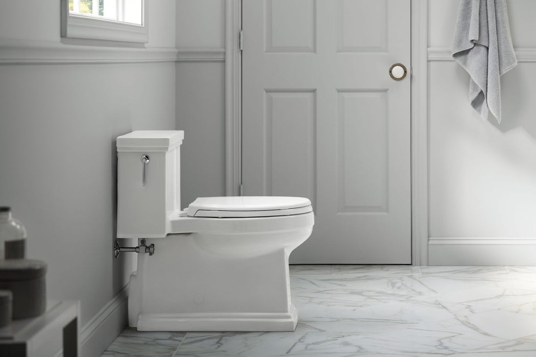 KOHLER Tresham One-piece compact elongated toilet with skirted trapway, 1.28 gpf