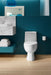 KOHLER K-3983-S Reach One-piece compact elongated toilet with skirted trapway, dual-flush