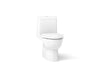 KOHLER K-3983-S Reach One-piece compact elongated toilet with skirted trapway, dual-flush