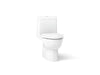 Kohler Reach One-piece compact elongated toilet with skirted trapway, dual-flush