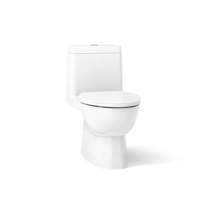 Kohler Reach One-piece compact elongated toilet with skirted trapway, dual-flush
