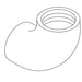 KOHLER K-39842-CP Union Elbow, 1/2 NPT X