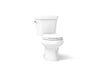 KOHLER K-3987 Wellworth Two-piece round-front toilet, dual-flush
