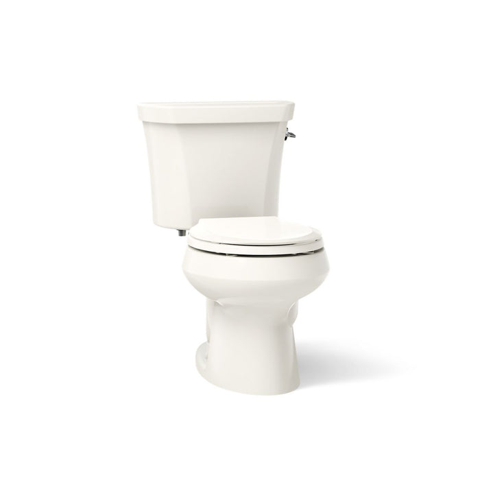 KOHLER K-3987-RA Wellworth Two-piece round-front toilet, dual-flush - Biscuit