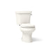 KOHLER K-3987-RA Wellworth Two-piece round-front toilet, dual-flush - Biscuit