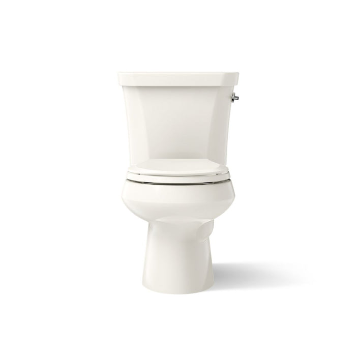KOHLER K-3987-RA Wellworth Two-piece round-front toilet, dual-flush - Biscuit