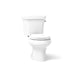KOHLER K-3987-RA Wellworth Two-piece round-front toilet, dual-flush - White