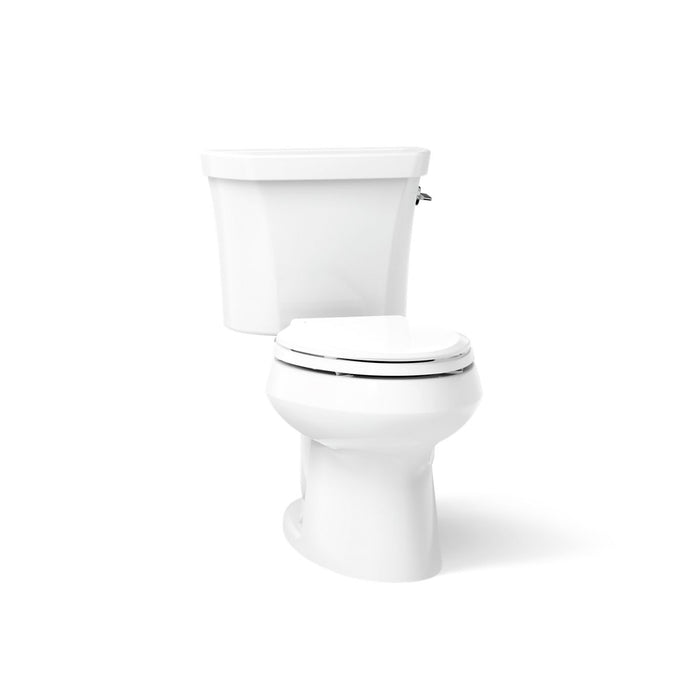 KOHLER K-3988-RA Wellworth Two-piece elongated toilet, dual-flush - White