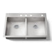 Kohler Vault 33" top-/undermount double-bowl kitchen sink
