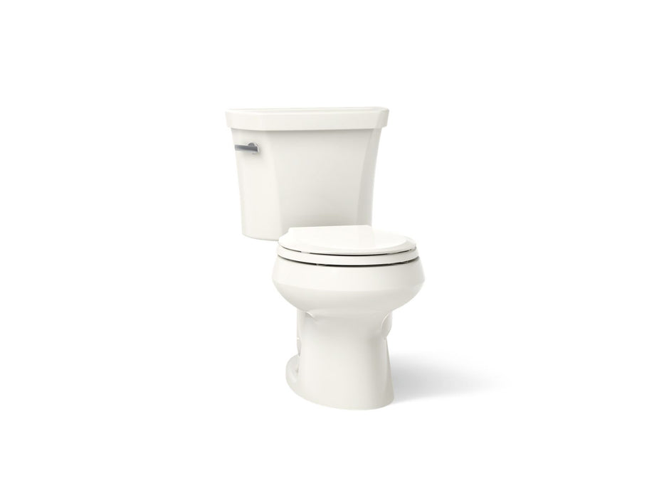 KOHLER K-3997 Wellworth Two-piece round-front toilet, 1.28 gpf